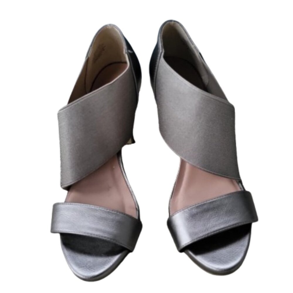 Simply Vera Women’s Heels Dress Shoes Metallic Pewter - Size 9 - Picture 3 of 12